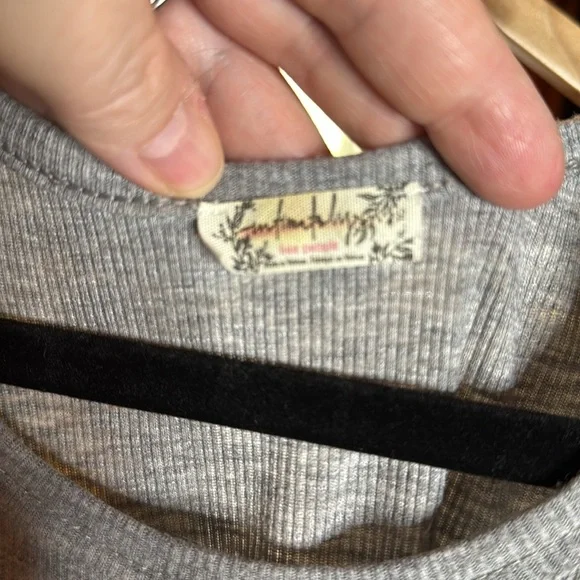 Free People Intimately Long Beach Tank Top Grey Size XL - Picture 4 of 7